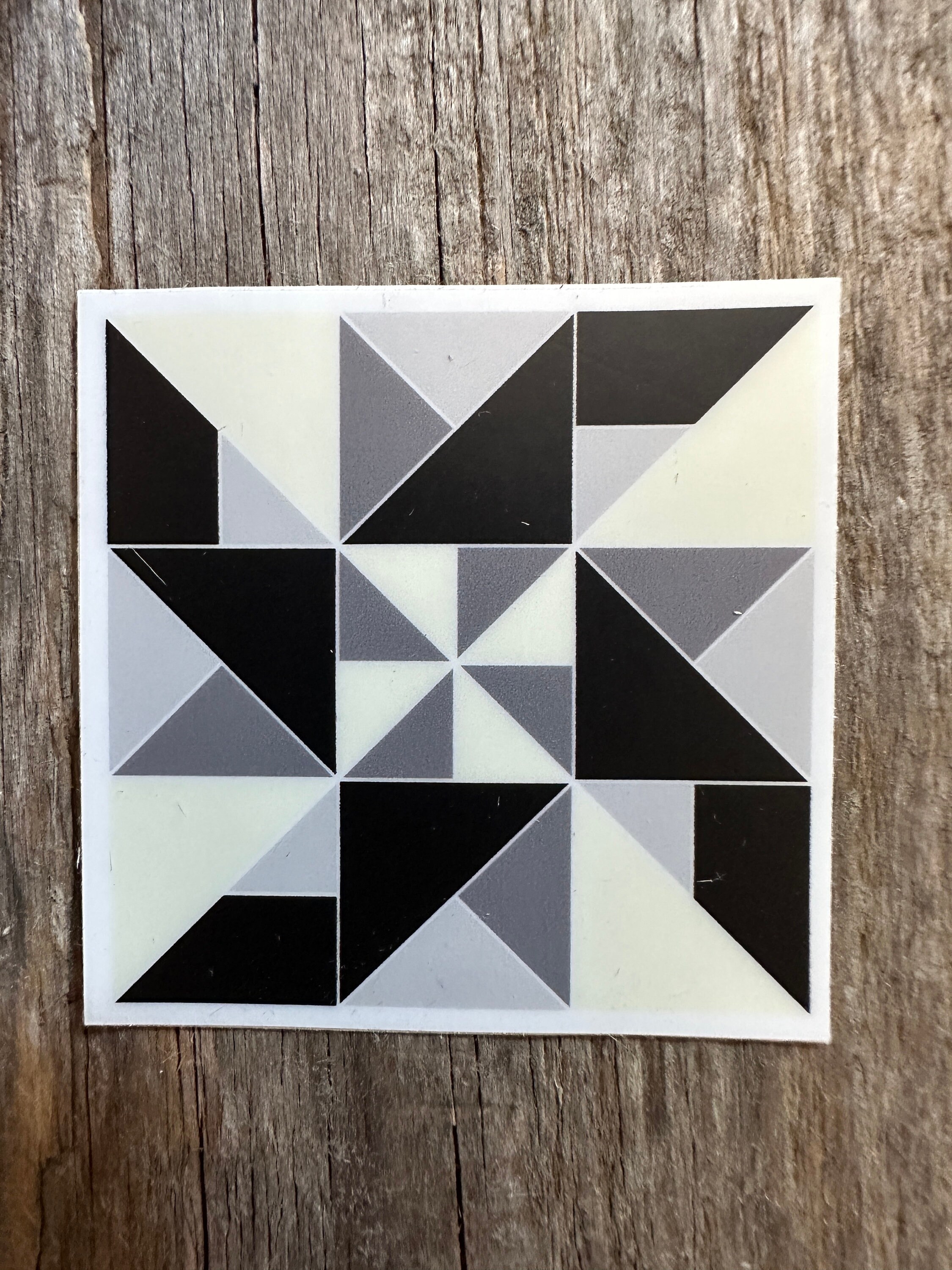 Pattern Vynil Sticker Barn Quilt Pattern Vinyl Sticker, Gift for Her Him and Quilters, Barn ...