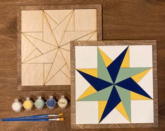 Kit di pittura fai da te per trapunte da fienile, mosaico fai da te, kit per trapunte da fienile, pittura a casa, regalo per lei, artigianato per adulti, fai da te per adolescenti, regalo per lui