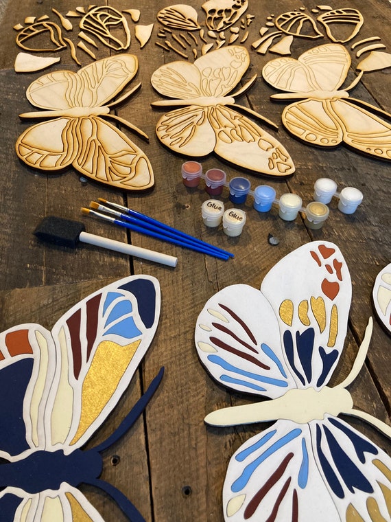 Kit artigianale di pittura a farfalla fai-da-te per bambini, dipingi il tuo  kit di farfalle, dipingi a casa kit, regalo per lei, artigianato per  bambini, regalo di compleanno -  Italia