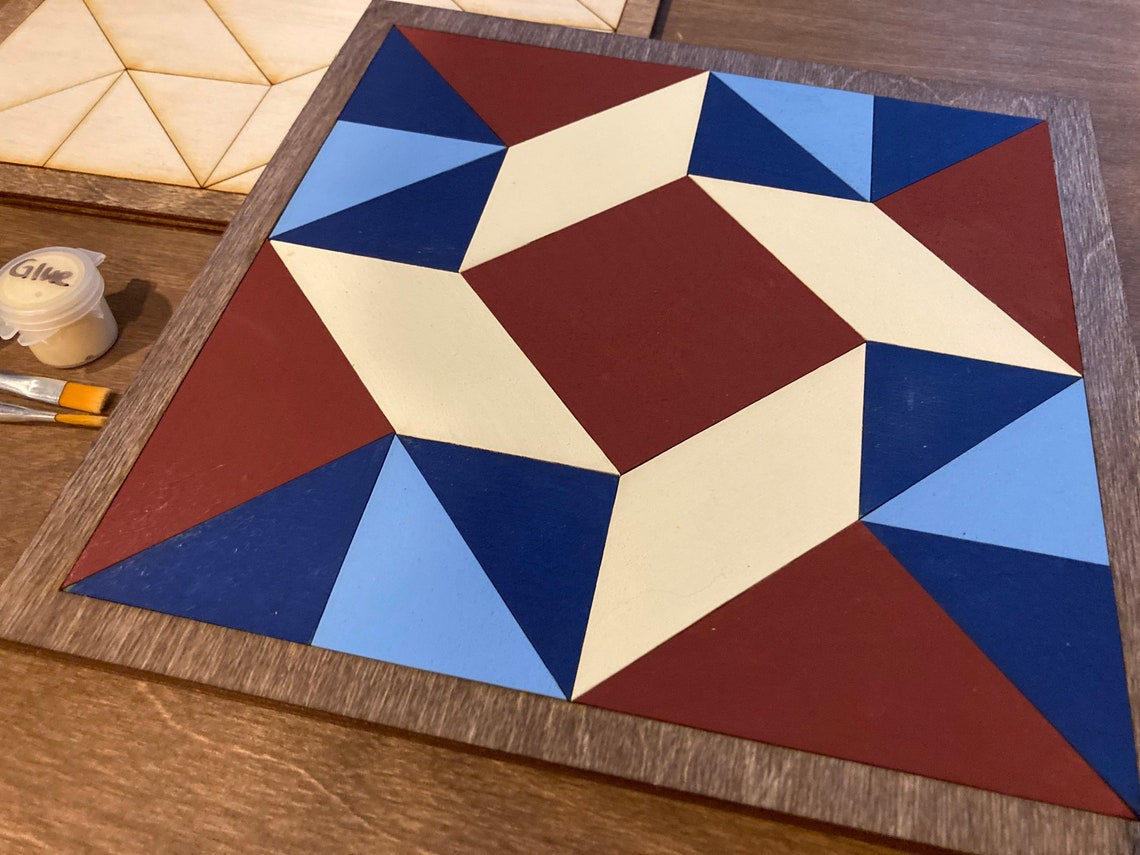 DIY Barn Quilt Painting Kit DIY Mosaic Craft Barn Quilt Kit Etsy