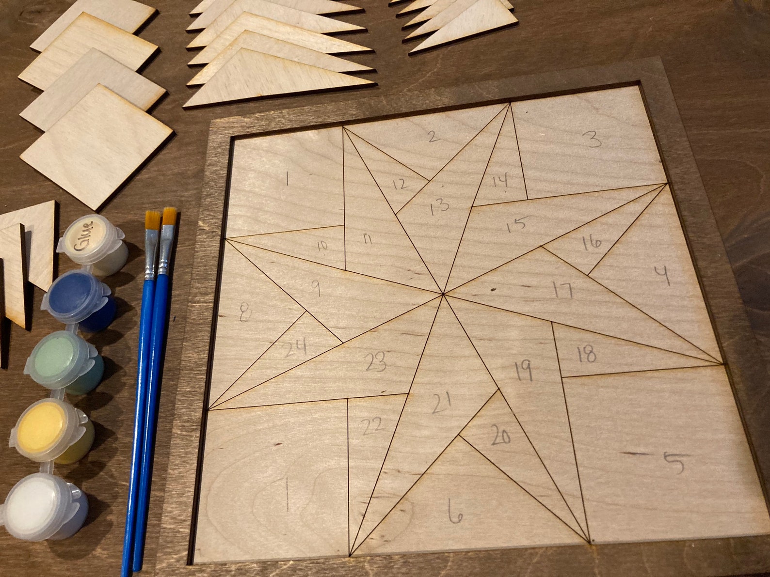 DIY Barn Quilt Painting Kit DIY Mosaic Craft Barn Quilt Kit Etsy