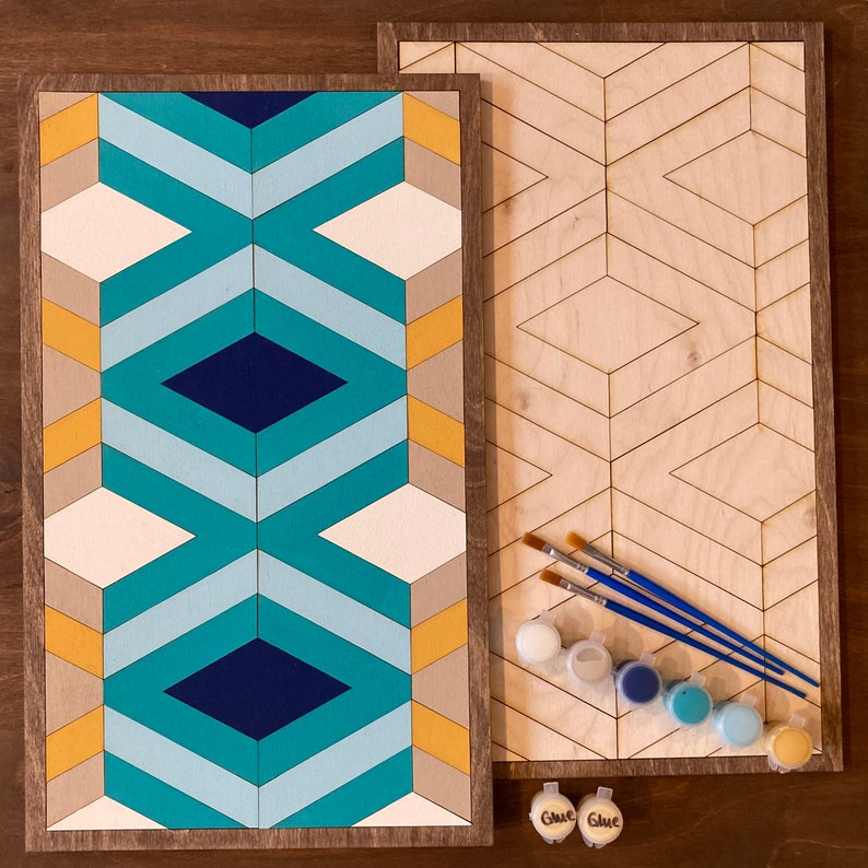 DIY Barn Quilt Painting Kit DIY Mosaic Craft Barn Quilt Kit Etsy