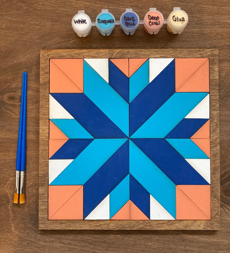 Paint Your Own DIY Barn Quilt Painting Kit DIY Mosaic Craft Etsy