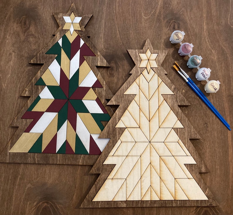 DIY Painting Kit, DIY Holiday Craft, Christmas Tree Painting Kit DIY Painting Kit, DIY Holiday Craft, Christmas Tree Painting Kit