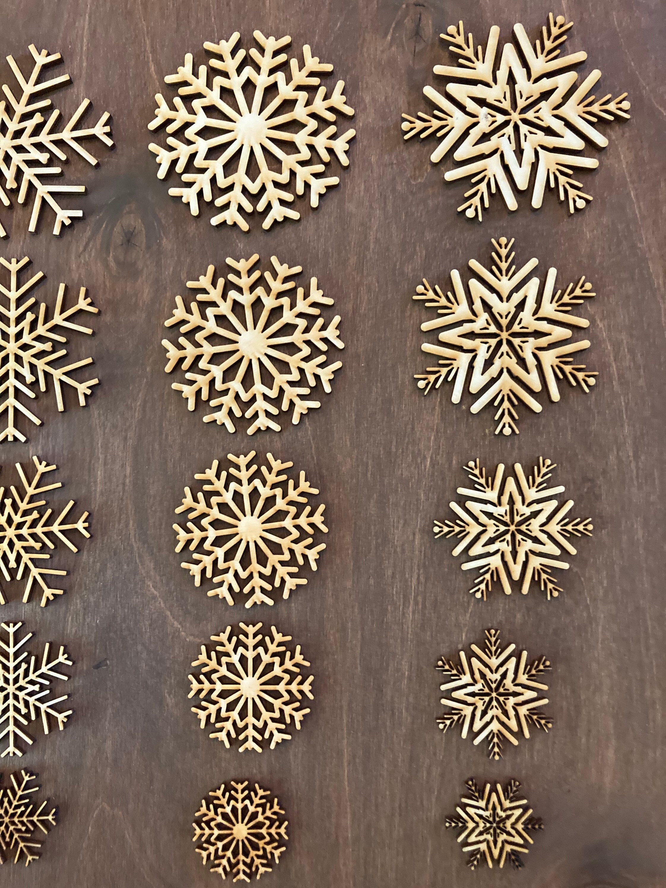 Laser Cut Snowflakes, Unfinished Laser Cut Shapes, Snowflakes, Supplies for  DIY, Winter Craft Supply, Craft Supplies, DIY, Let It Snow 