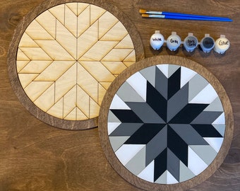 DIY Barn Quilt Painting Kit, DIY Mosaic Craft, Barn Quilt Kit, Paint at Home, Gift for Her, Crafts for Adults, DIY for Teens, Gift for Him
