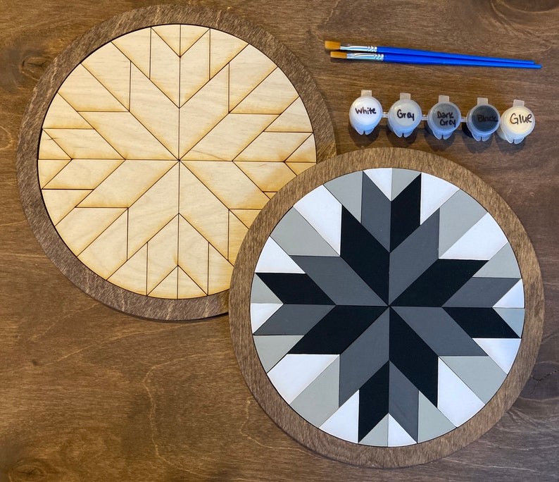 DIY Barn Quilt Painting Kit DIY Mosaic Craft Barn Quilt Kit Etsy