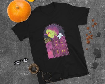 Halloween Everyday Haunted House T-Shirt | Ghost | Scary House | Short-Sleeve |Gender Neutral | Halloween Gift | Year Round Halloween Shirt