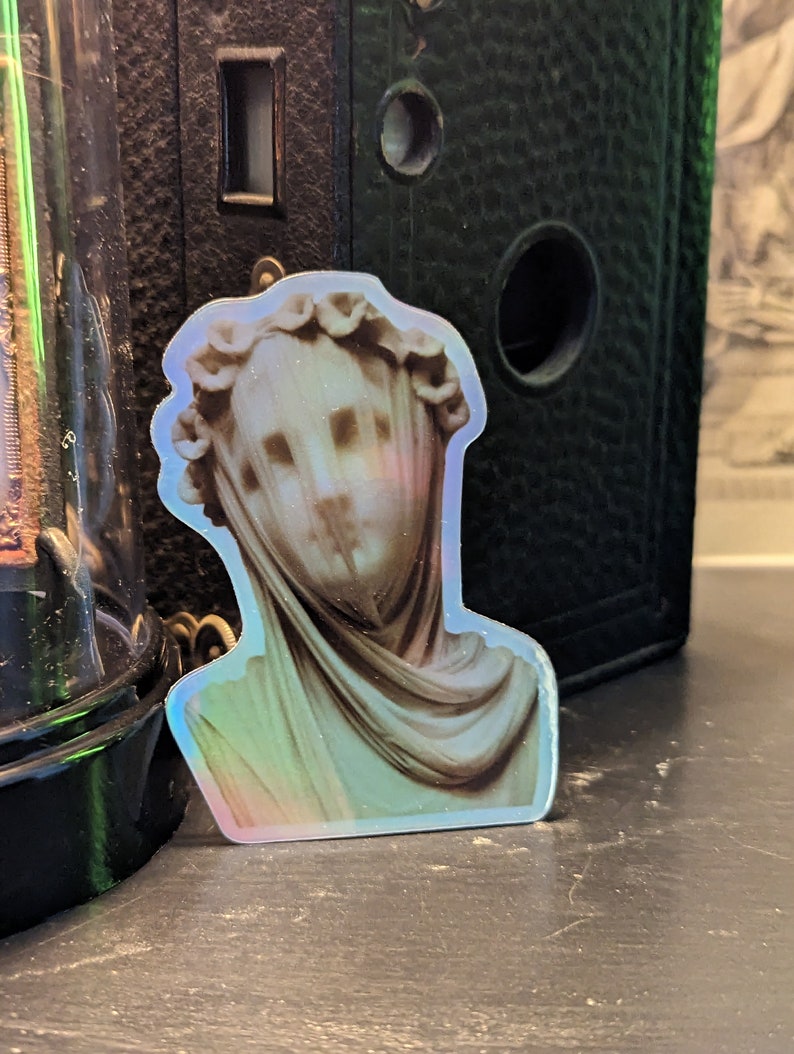 The Oracle Veiled Woman Vinyl Sticker for Laptops Notebooks or Gift Art ...