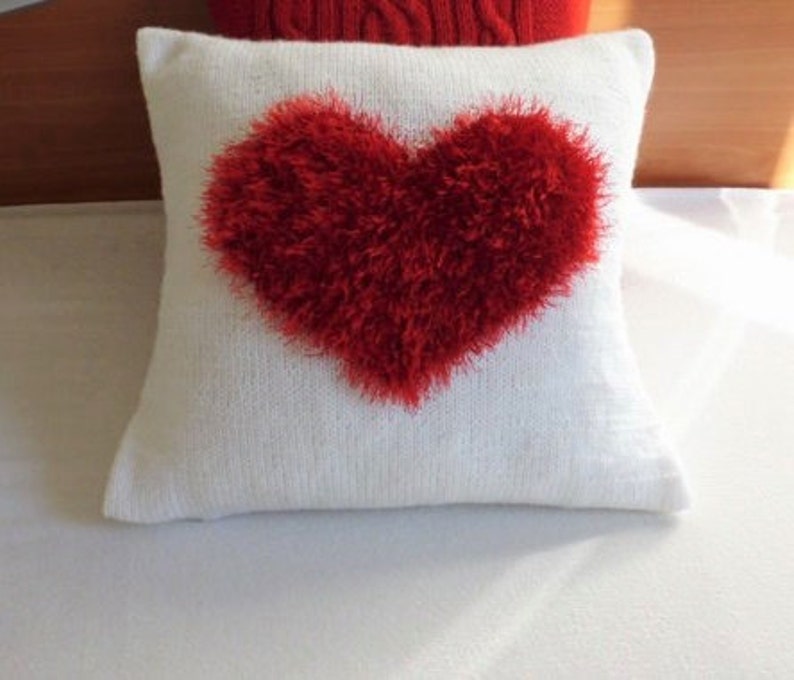 Decorative Knit Pillow Cover Love Pillows I love fluffy pillows