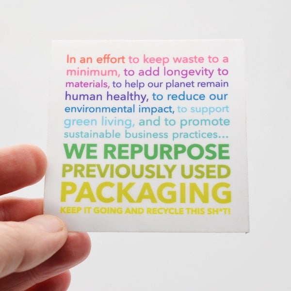 ReUse ReCycle RePurpose Sticker