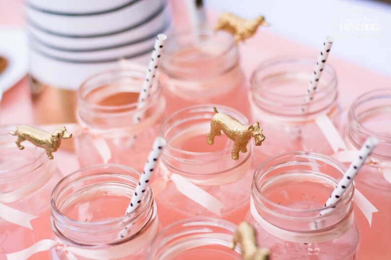 Perfect Pup Gold Dog Drink Stirrers Swizzle Stick Cocktail Etsy
