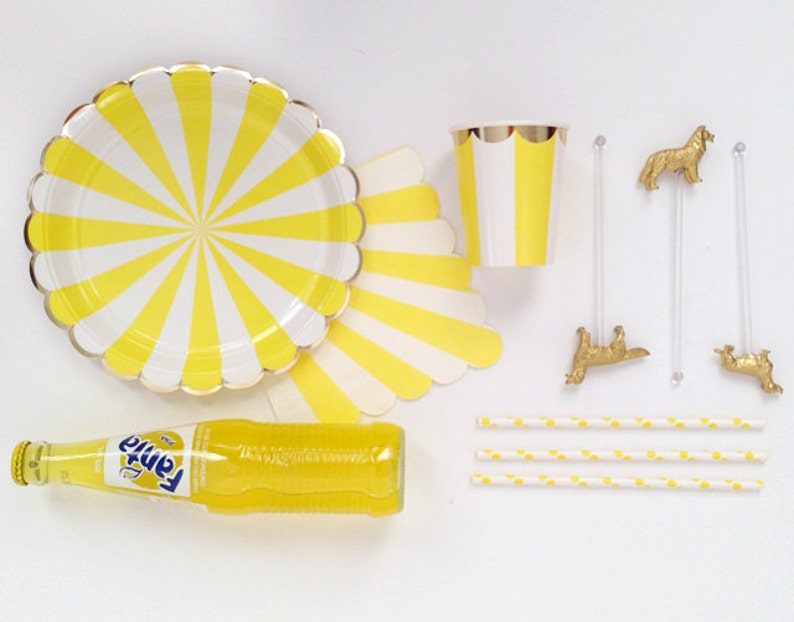 Perfect Pup Gold Dog Drink Stirrers Swizzle Stick Cocktail