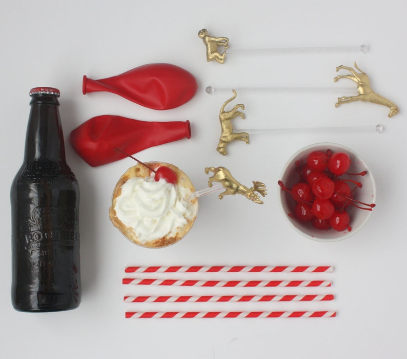 Delightful Gold Wild Animal Drink Stirrers Swizzle Stick Etsy