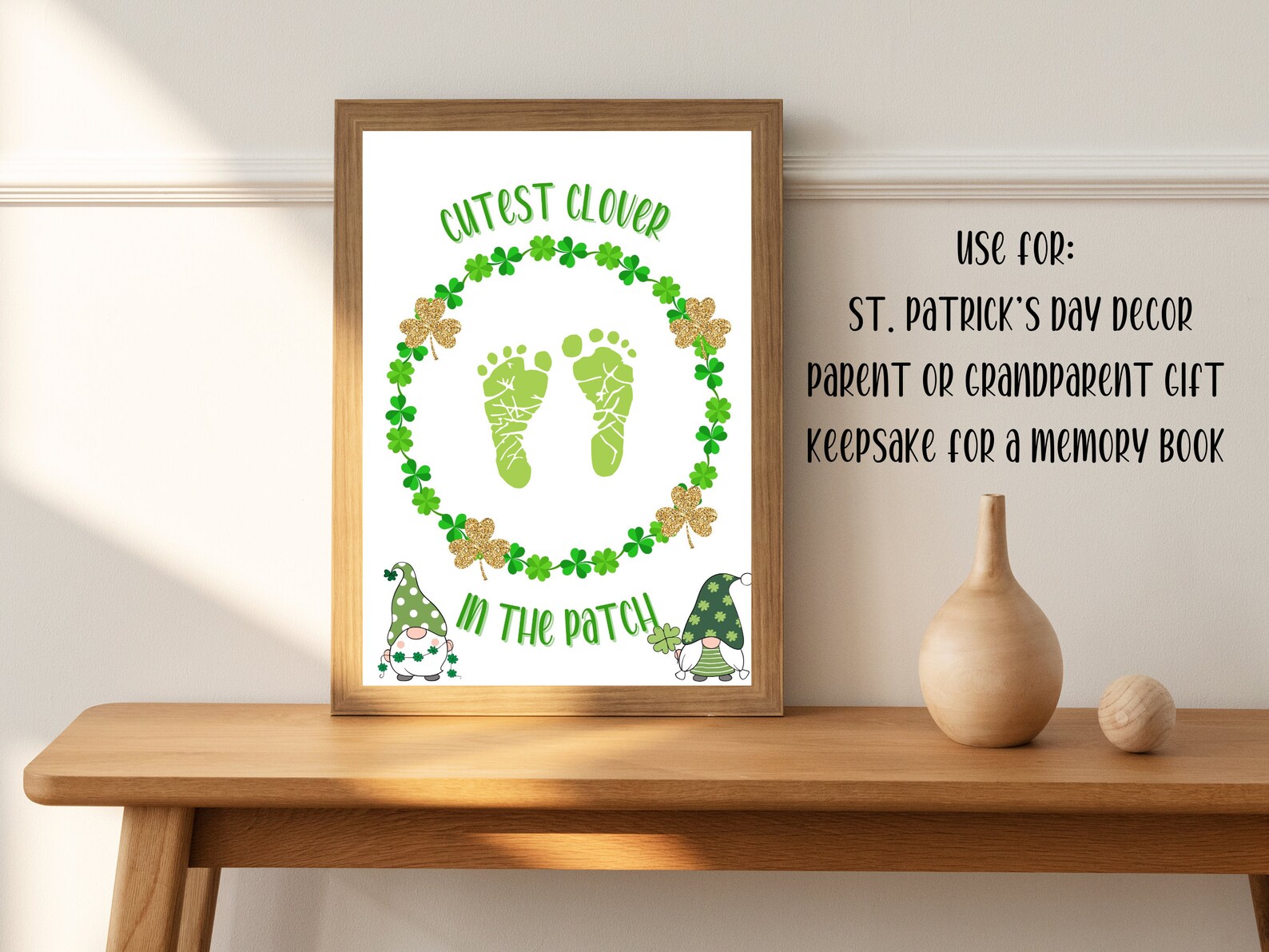 Kids St Patricks Day Handprint Craft Printable Art for Use at Home ...