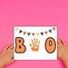 Halloween Handprint Craft: 'BOO' Ghost Art Activity (digital Download ...