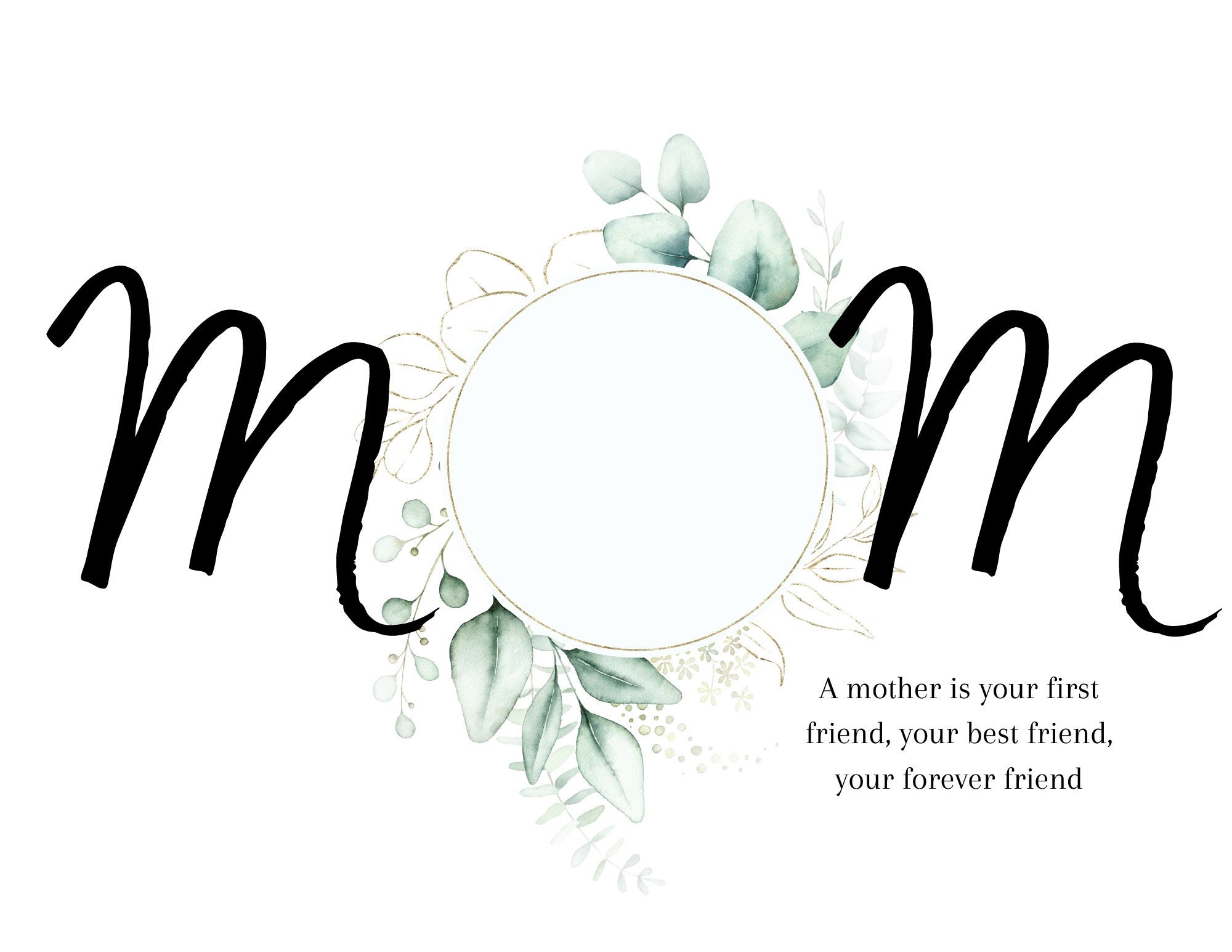 Floral Watercolor Handprint Printable for Mother's Day - Etsy