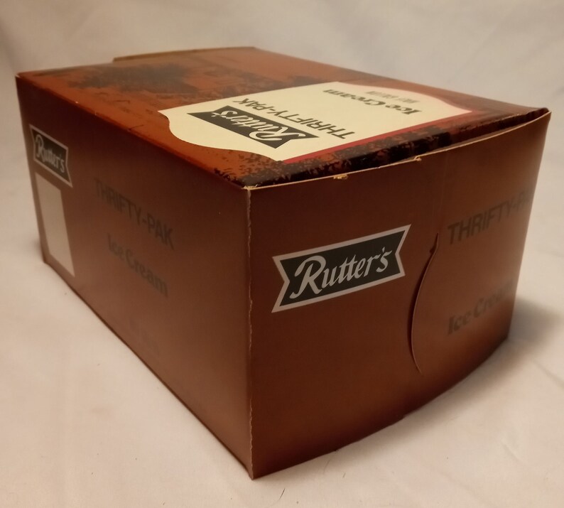 Vintage Rutter's Chocolate Ice Cream Thrifty-pak Box - Etsy