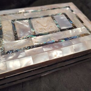 Mother of Pearl& Abalone Jewelry Box