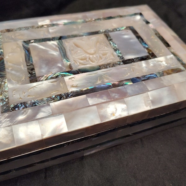 Mother of Pearl& Abalone Jewelry Box