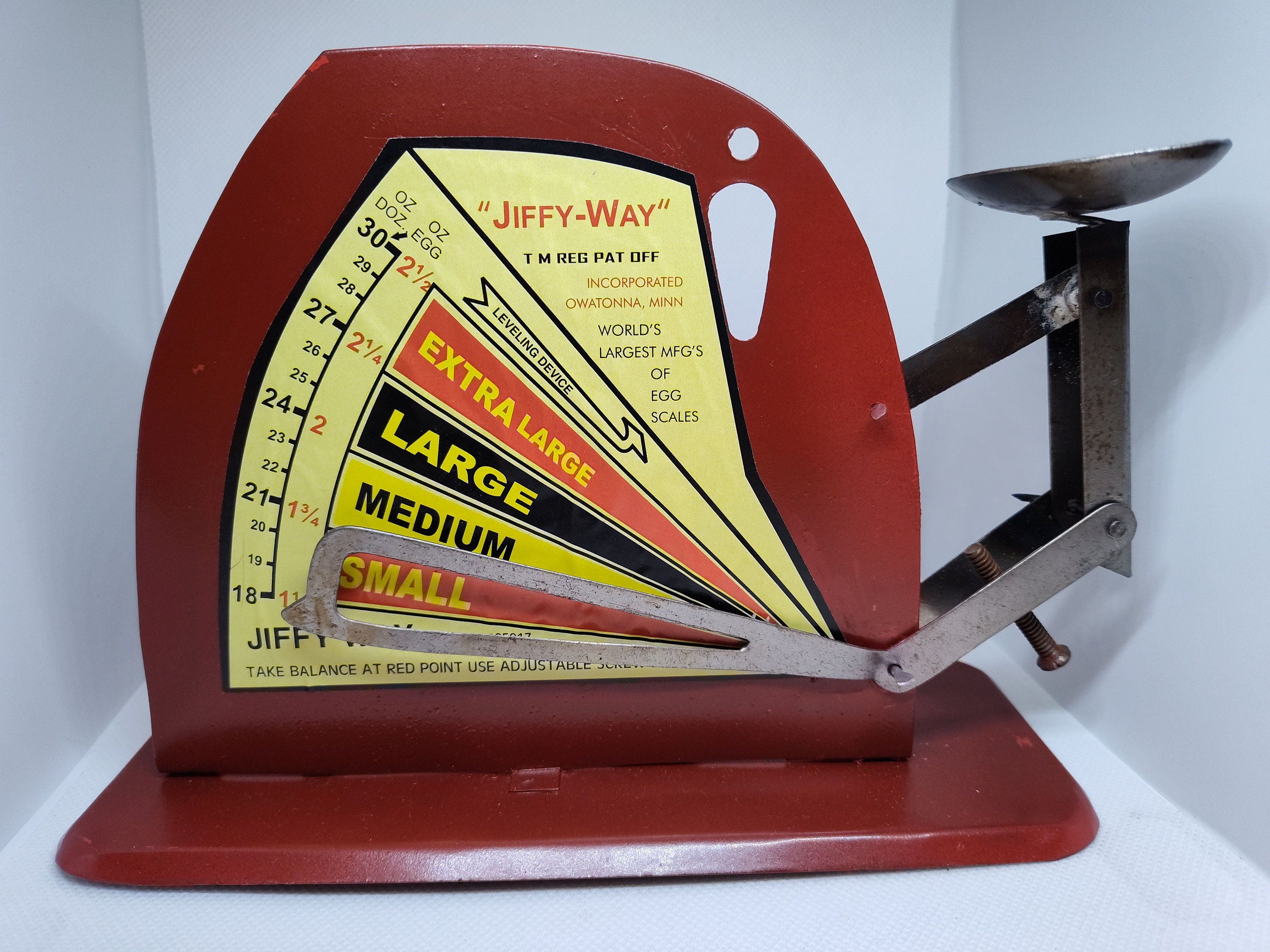 Vintage Jiffy Way Egg Scale 