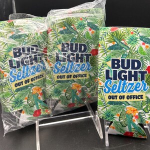 Bud Lite Seltzer Can Cooler Cozy for Bottles
