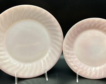 Pink Swirl Fire King Dishes - Etsy