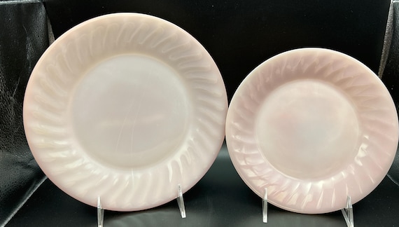 Pink Swirl Fire King Dishes - Etsy Israel