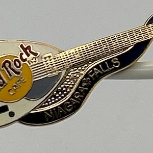Hard Rock Cafe Niagara Falls White Gitarre Pin