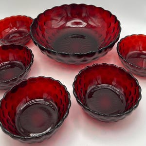 Bols rouge rubis Bubble Berry