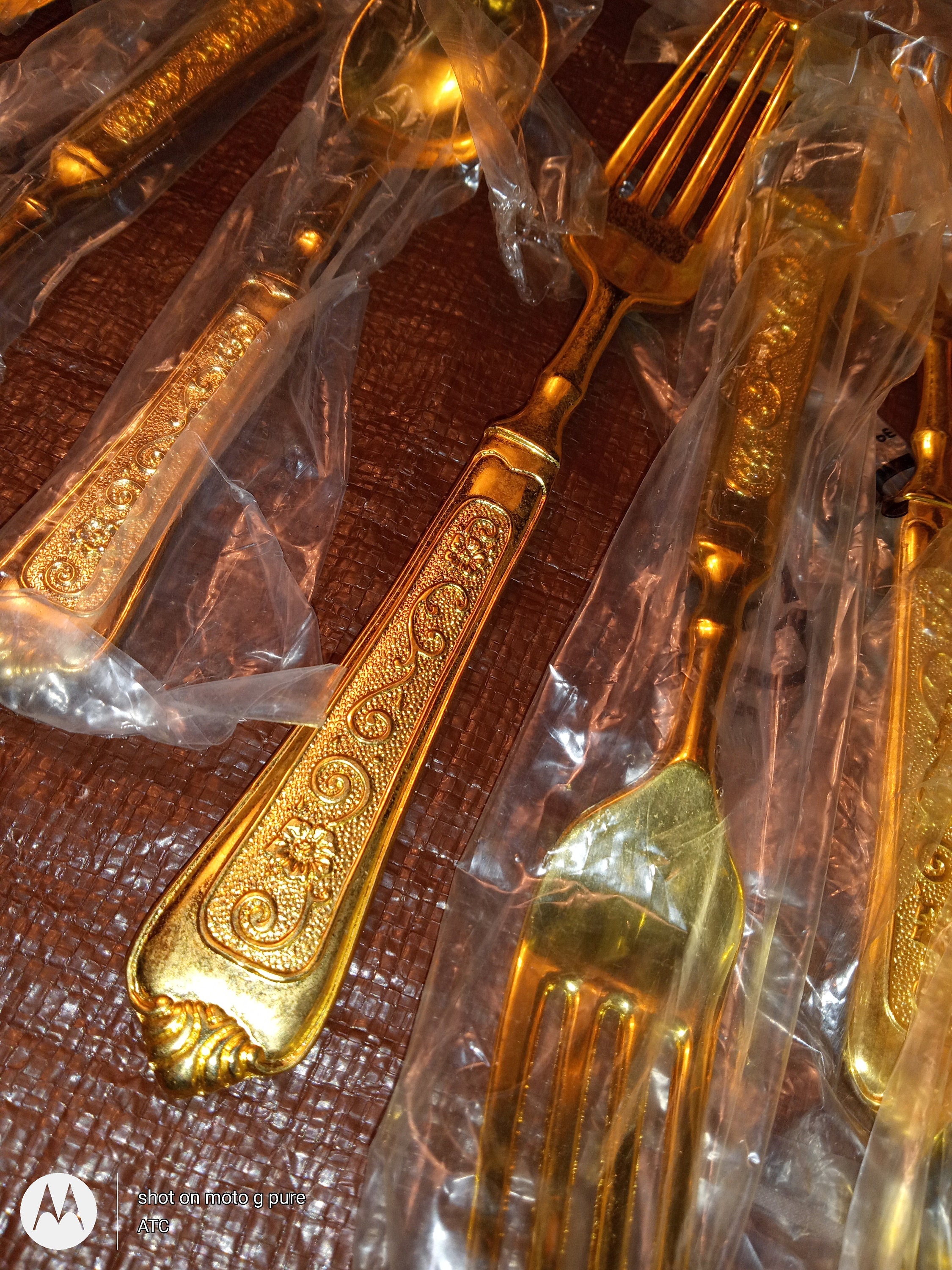International silver company gold plated flatware sale
