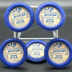 Vintage  Cloverdale Dairy Skim Milk Lid