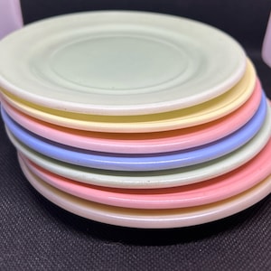 7 Hazel Atlas Little Hostess 6” Plates