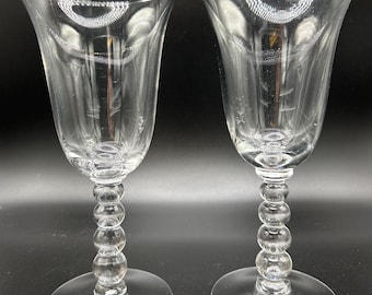 Copa de agua imperial de 7 3/8" con 2 mechas de velas