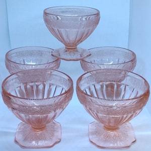 Roze Adam-sorbets, set van 5