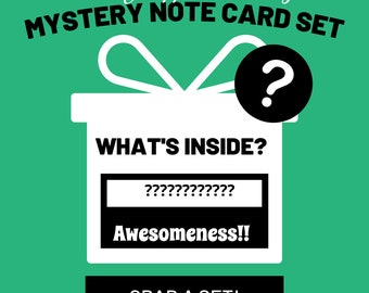 Mystery blank note card set silver griffon designs stocking stuffer