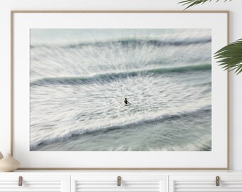 Surf Photography, Encinitas Photography, Oceanside California Carlsbad Beach House Large Fine Art Print San Diego Surfer Coastal Wall Art