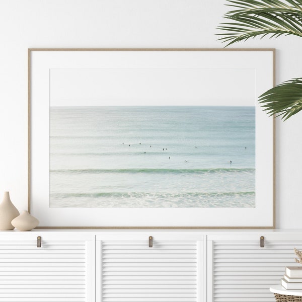 Surf Photography FRAMED Encinitas Photography Oceanside California Carlsbad Beach Large Art Print San Diego Surfers Coastal Wall Art Surfing