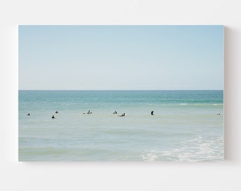 Surf Photography FRAMED CANVAS Gallery Wrap San Clemente Beach Art Print Ready to Hang Large Wall Art Prints Coastal Farmhouse Calming Beach