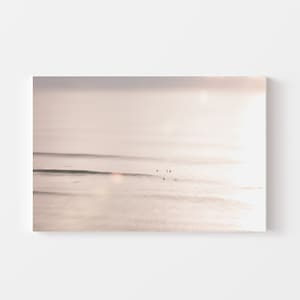 Surf Photography Canvas Art Print, San Diego Canvas Gallery Wrap Beach Prints Ready to Hang Large Wall Art Surfing Torrey Pines Surf