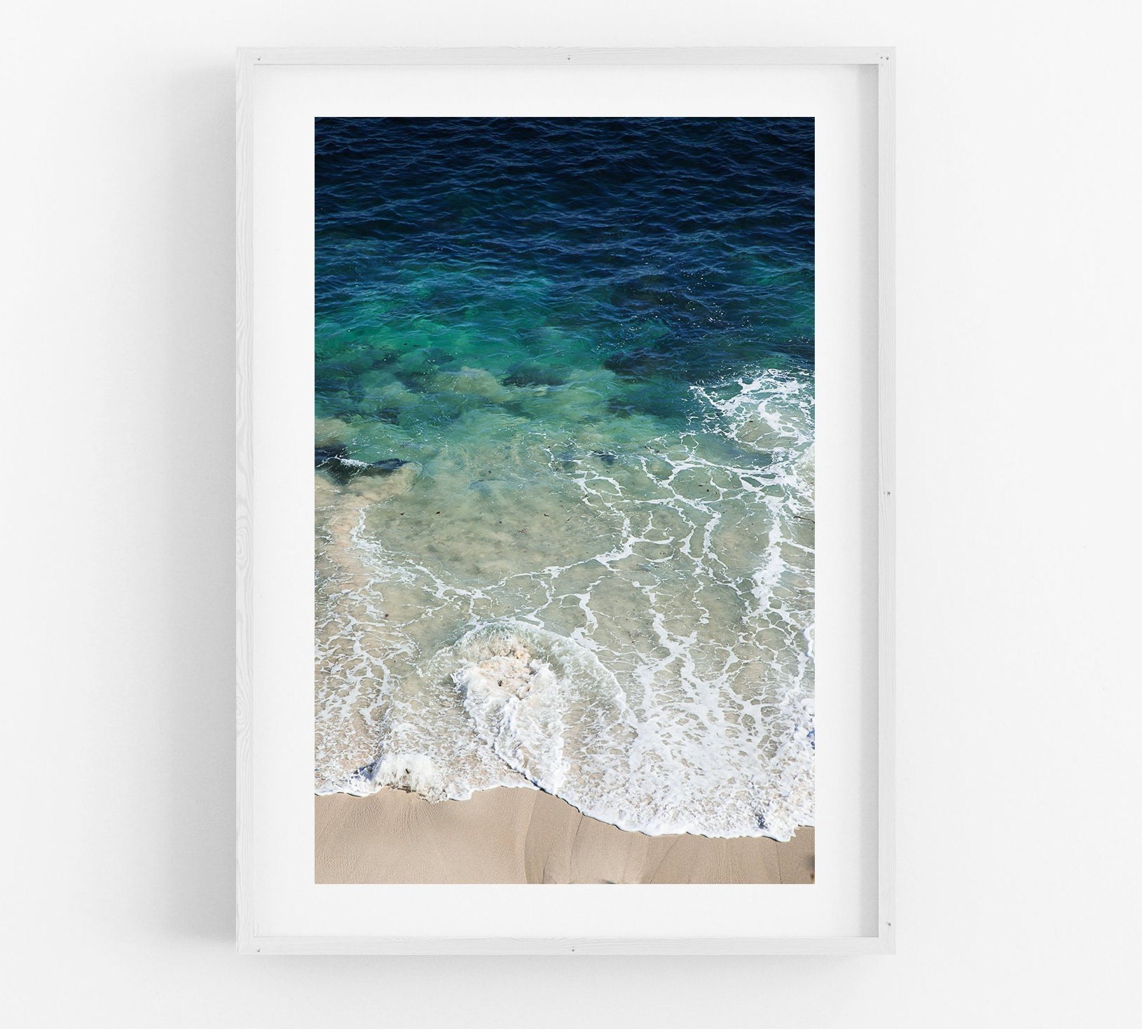 Aerial Beach Photography Art Print Ocean Wall Art Waves La Etsy