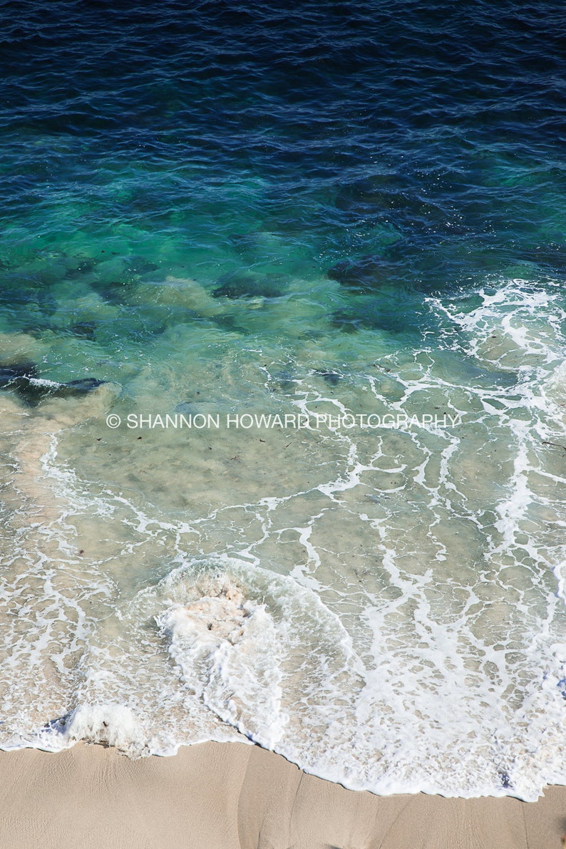 Aerial Beach Photography Art Print Ocean Wall Art Waves La Etsy