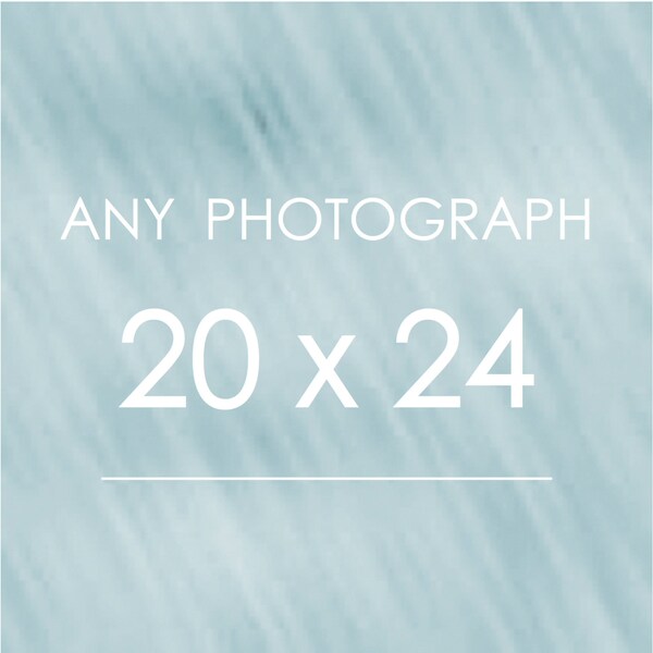 Any Photograph as a 20x24 Print