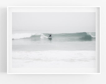 Surf Photography, Redondo Beach Photography, California Coast Neutral Beach Art Prints Los Angeles Surfer Print Coastal Wall Art Surfing LA
