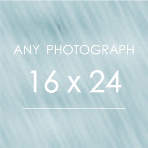 Any Photograph as a 16x24 Print image 1