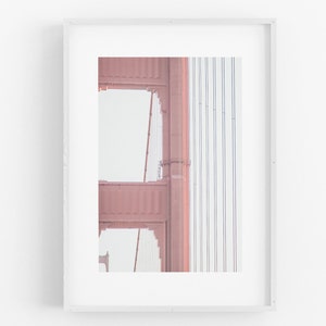 San Francisco Photography, Golden Gate Bridge Art Print, Minimalist California Bay Area City Wall Art Color or Black and White, Unframed