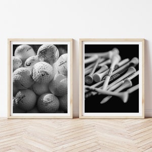 Golf Art, Golf photography, Sports pictures, Teen room decor, Golf print set, Sports art, Golf Balls, Man Cave Wall Art, Gifts for Golfers image 8