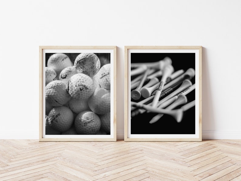 Golf Art, Golf photography, Sports pictures, Teen room decor, Golf print set, Sports art, Golf Balls, Man Cave Wall Art, Gifts for Golfers image 8