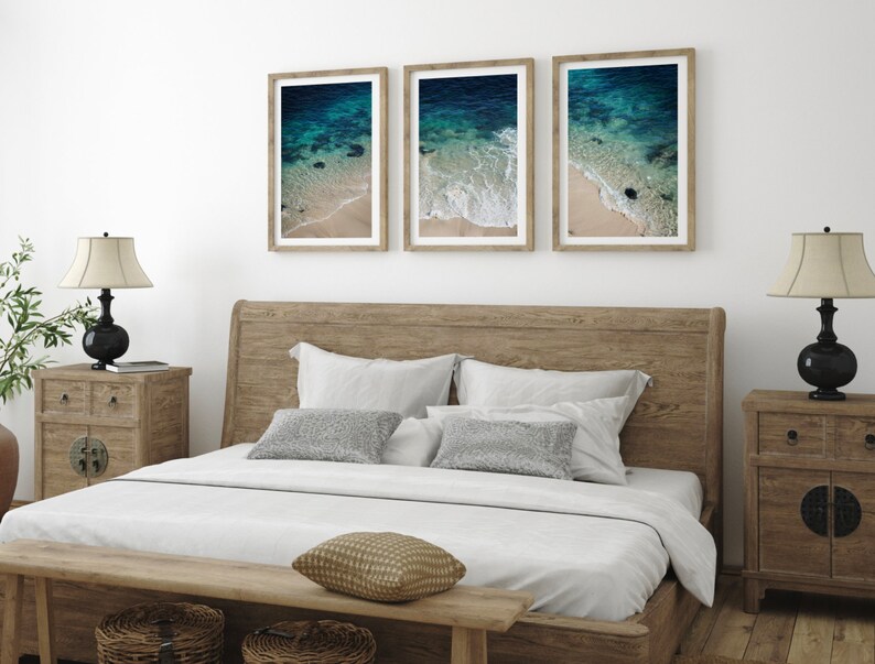Aerial Beach Photography Art Print Ocean Wall Art Waves La Etsy