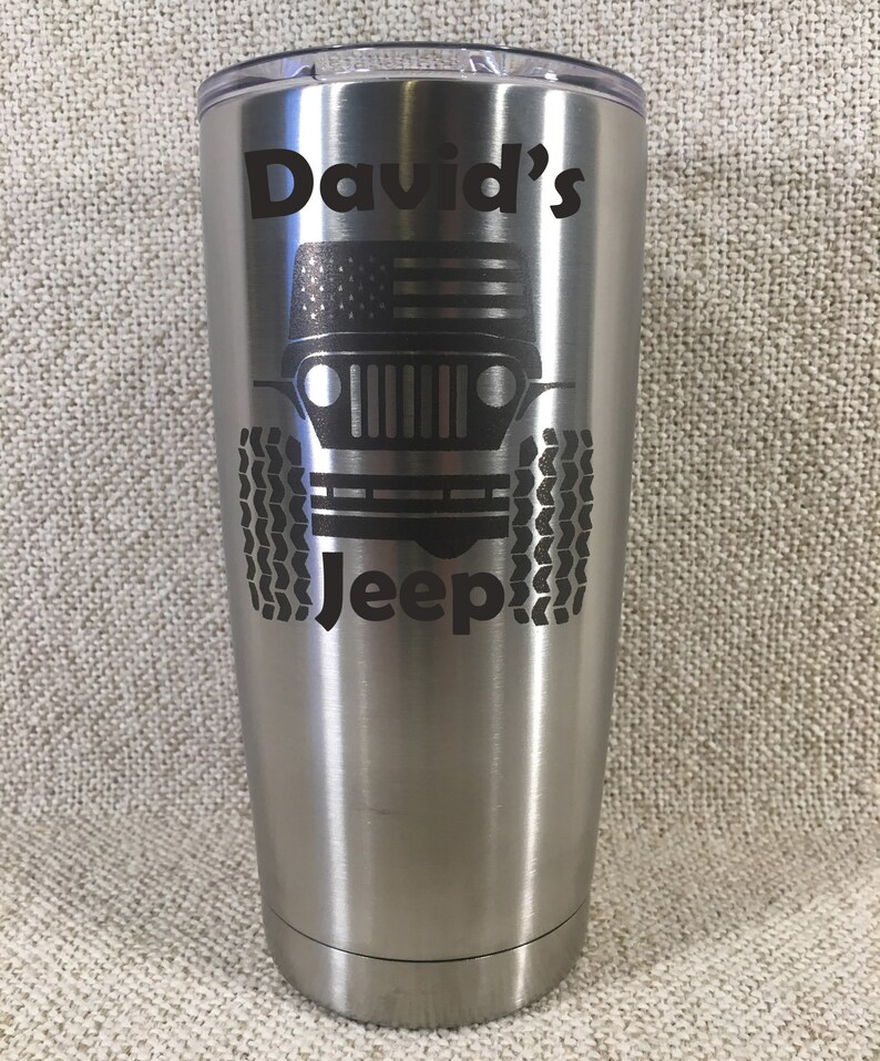 Laser Engraved Jeep Stainless Steel Insulated Tumbler Etsy